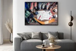 Plakat: Taktyka i łyżwy hokejowe