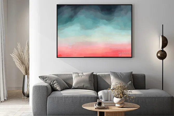 Plakat: Tekstura abstrakcyjna akwarela