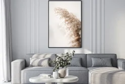 Plakat: Trawa w stylu boho