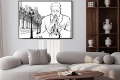 Plakat: Trębacz w paryżu