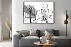 Plakat: Trębacz w paryżu