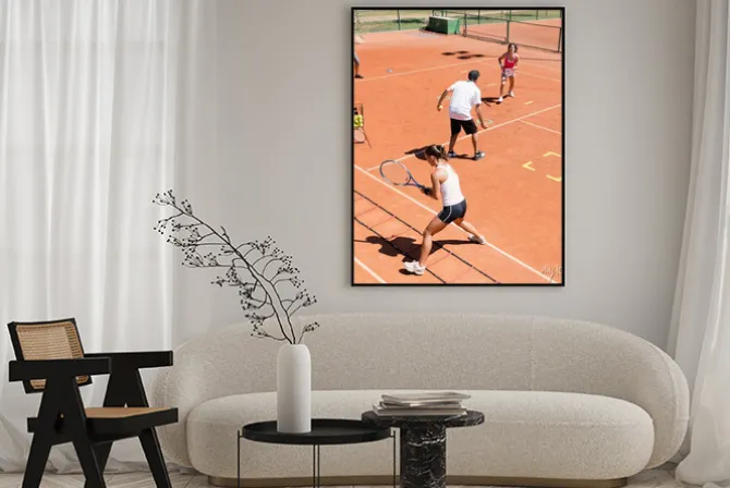 Plakat: Trening cardio tenisa