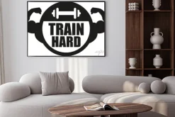 Plakat: Trenować kulturystykę mięśni