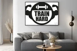 Plakat: Trenować kulturystykę mięśni