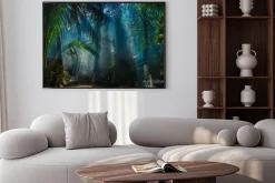 Plakat: Tropikalna dżungla o poranku