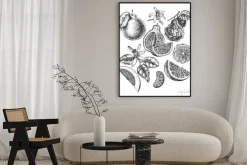 Plakat: Tusz ręcznie rysowane zestaw różnych rodzajów owoców cytrusowych.