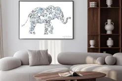 Plakat: Twórcze ilustracja słonia