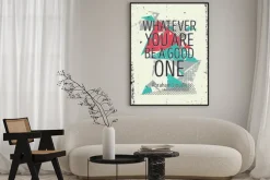 Plakat: Twórczy śmiałe abstrakcyjne plakat z cytatem