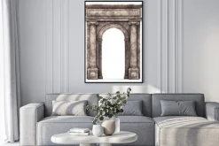 Plakat: Łuk triumfalny na białym tle