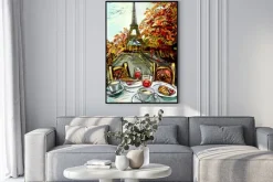 Plakat: Ulica w paryżu - ilustracja