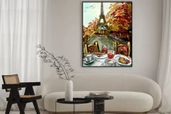 Plakat: Ulica w paryżu - ilustracja