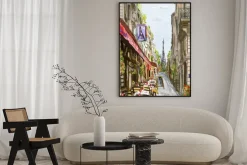 Plakat: Ulica w paryżu - ilustracja