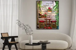 Plakat: Ulica w rzymie - ilustracji