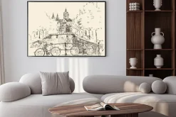 Plakat: Ulice w mieście amsterdam, ilustracji wektorowych