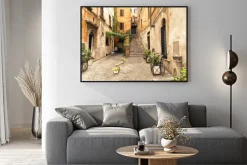 Plakat: Uliczka starego miasta w rzymie