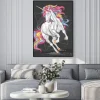 Plakat: Unicorn run fullcolour vector