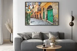 Plakat: Uroczą śródziemnomorską ulice, cinque terre, włochy