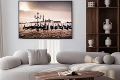 Plakat: Venise gondole romantyczna amour amoureux lagune