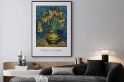 Plakat: Vincent van gogh szachownice cesarskie w miedzianym wazonie