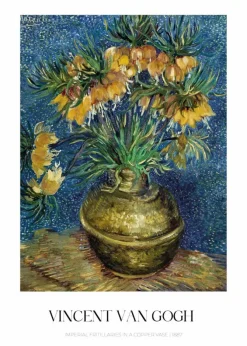 Plakat: Vincent van gogh szachownice cesarskie w miedzianym wazonie