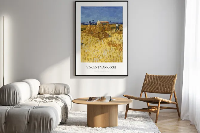 Plakat: Vincent van gogh zbiory kukurydzy w prowansji