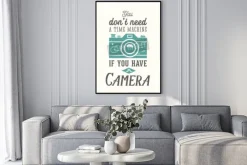 Plakat: Vintage camera wektorowe cytat, etykiety, karty lub szablonu