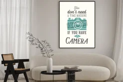 Plakat: Vintage camera wektorowe cytat, etykiety, karty lub szablonu