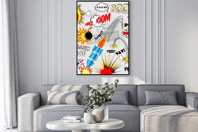 Plakat: Vintage comic book sounds.