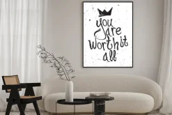 Plakat: Vintage grunge cytat motywacyjny plakat, doodles, kulas, cro