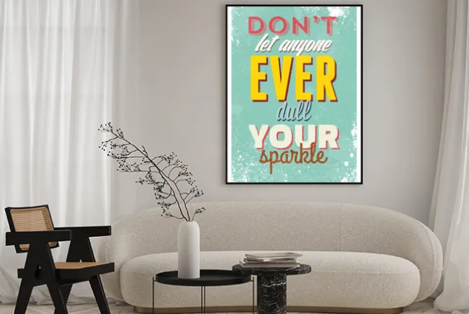 Plakat: Vintage ilustracja typografia wektor grunge efektów. może być