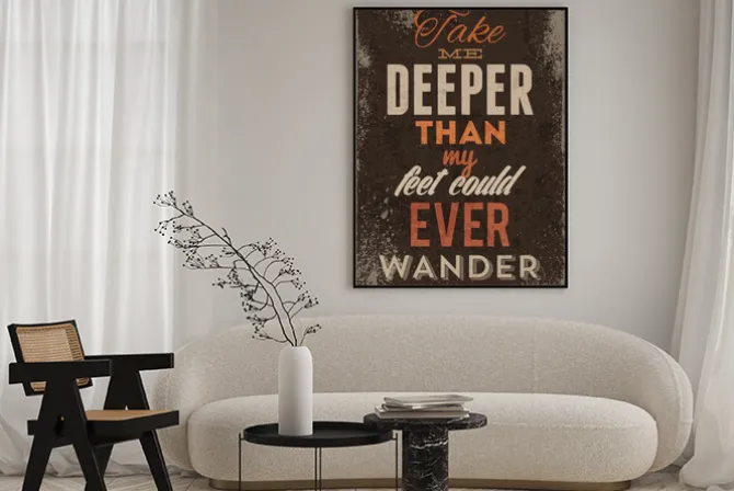 Plakat: Vintage ilustracja typografia wektor grunge efektów. może być