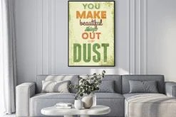 Plakat: Vintage ilustracja typografia wektor grunge efektów. może być