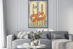 Plakat: Vintage ilustracja typografia wektor grunge efektów. może być