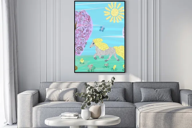 Plakat: Vintage koniu na charakter