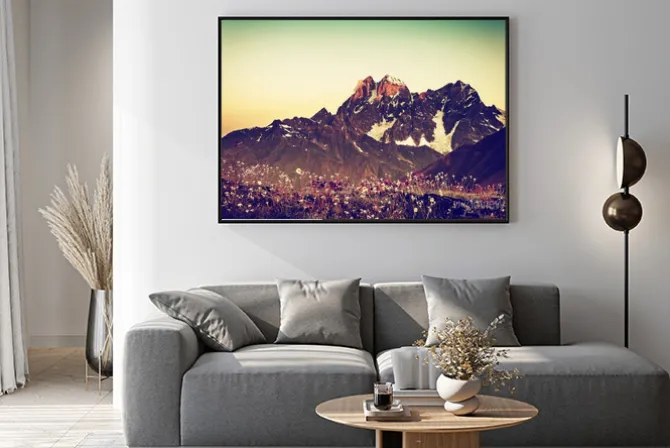 Plakat: Vintage kwiecista łąka