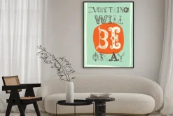 Plakat: Vintage motywacyjny plakatu. wszystko będzie dobrze