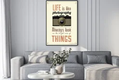 Plakat: Vintage old camera poster drukarski