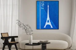 Plakat: Vintage paris pocztowe - kaligrafia - ręcznie literami design