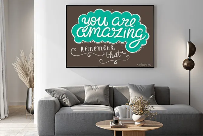 Plakat: Vintage plakat motywacyjny