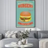 Plakat: Vintage plakaty burgers