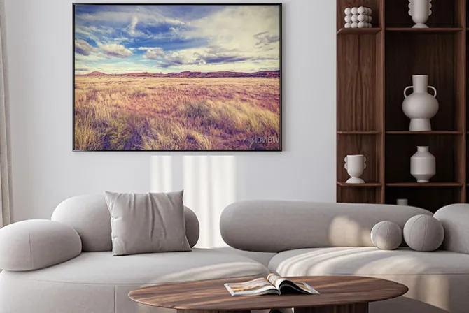 Plakat: Vintage retro stylizowane krajobrazu, usa