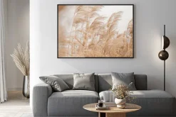 Plakat: W stylu boho trawy na wietrze