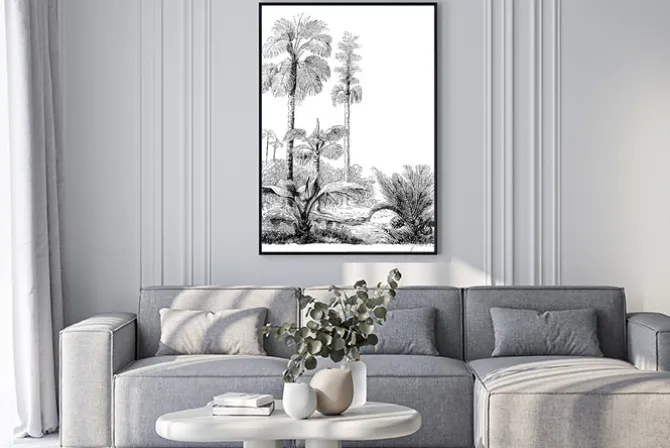 Plakat: W stylu vintage egzotyczne rośliny