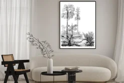 Plakat: W stylu vintage egzotyczne rośliny