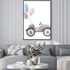 Plakat: Watercolor baby car illustration