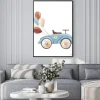 Plakat: Watercolor baby car illustration