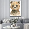 Plakat: Watercolor cute bear.
