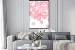 Plakat: Watercolor illustration of cherry blossoms painted by hand