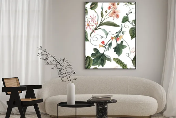 Plakat: Watercolor tropical seamless pattern