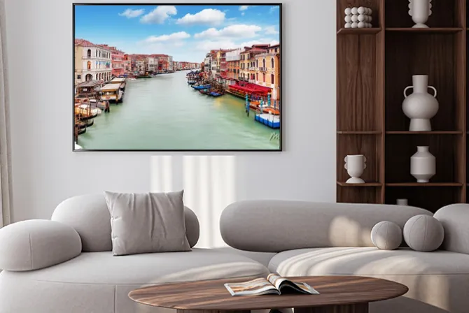 Plakat: Wenecja - most rialto i canal grande